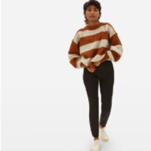 Everlane The Side Zip Cotton Stretch Pants Black - 8